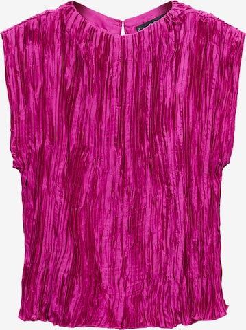 MANGO Bluse 'COLUMN' in Pink: predná strana