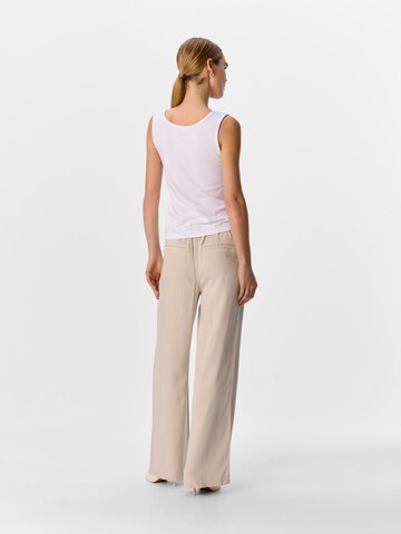 OBJECT Wide Leg Jeans 'Frame' i beige