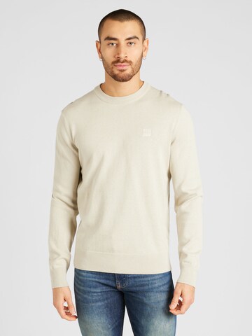 Pullover 'Kanovano' di BOSS in beige: frontale