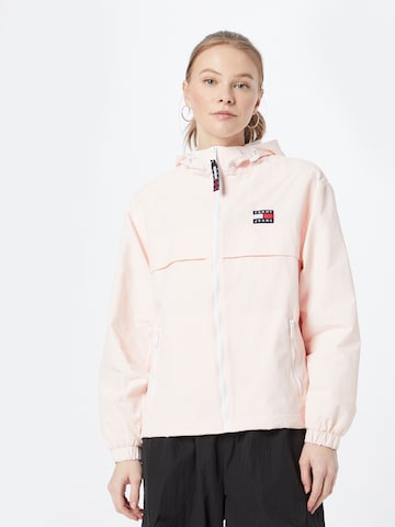 Tommy Jeans Tussenjas 'Chicago' in Roze: voorkant