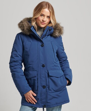 Superdry Winterparka 'Everest' in Blau: predná strana