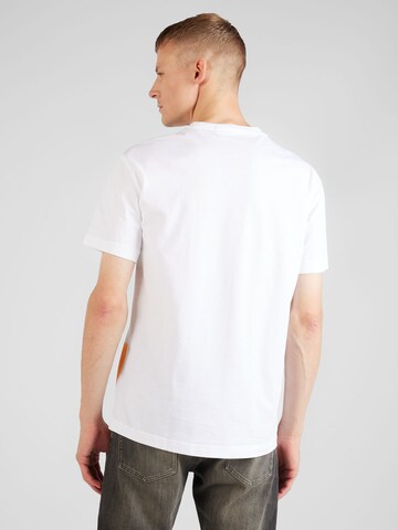 balta Calvin Klein Jeans Marškinėliai 'STENCIL'