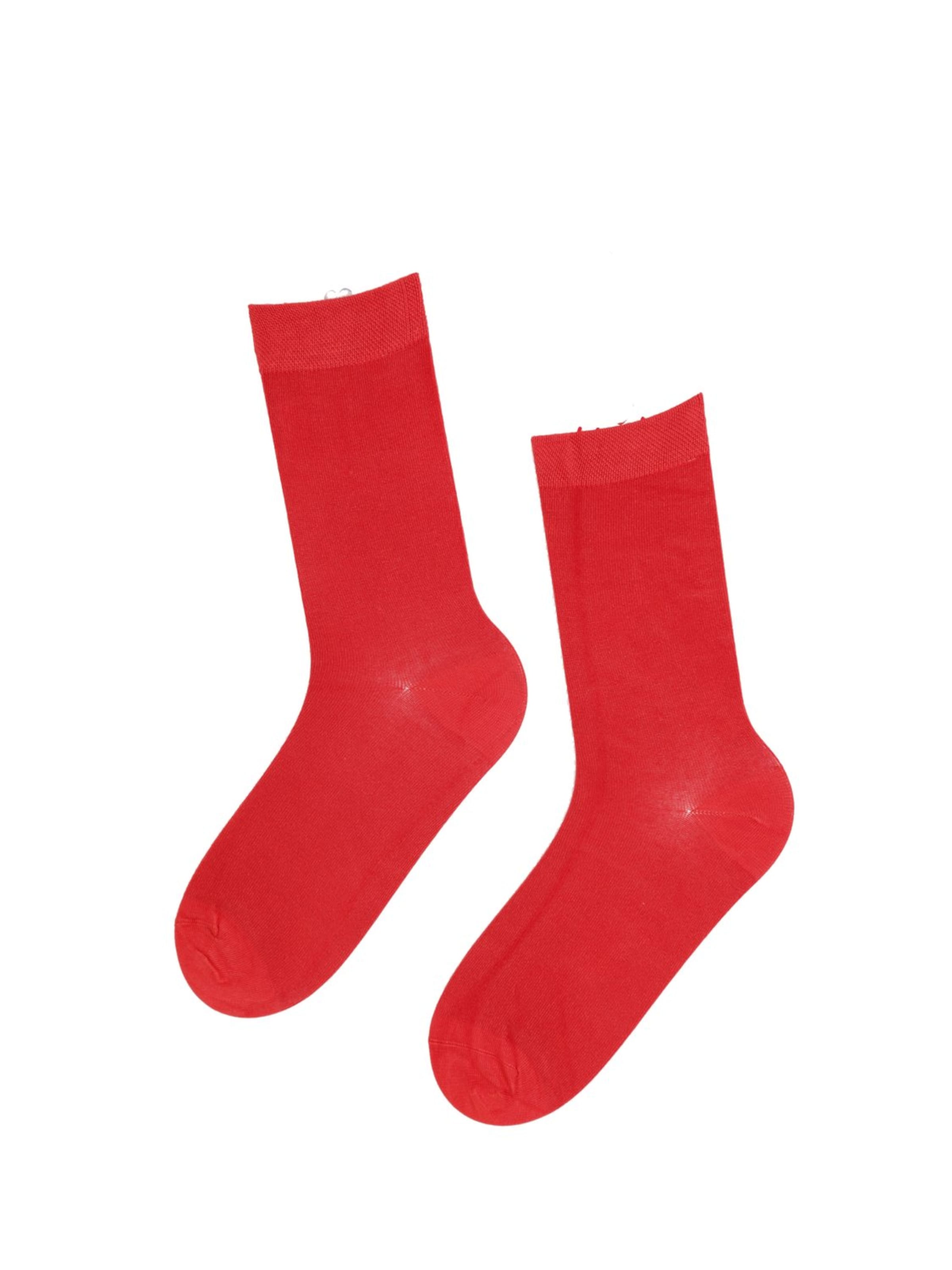 Sokisahtel Socks ''JANNE'' in Red: front