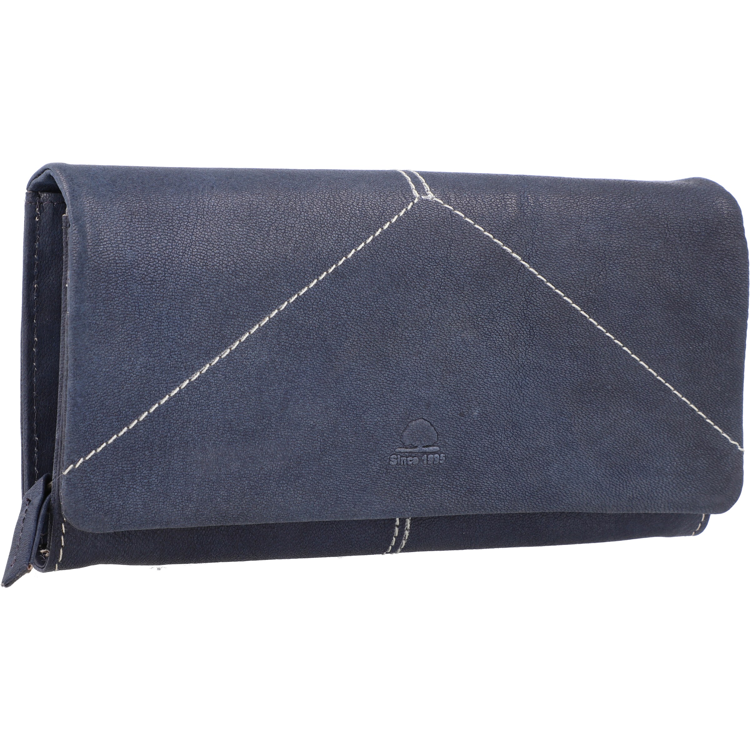GREENBURRY Wallet 'Tumble Nappa' in Blue