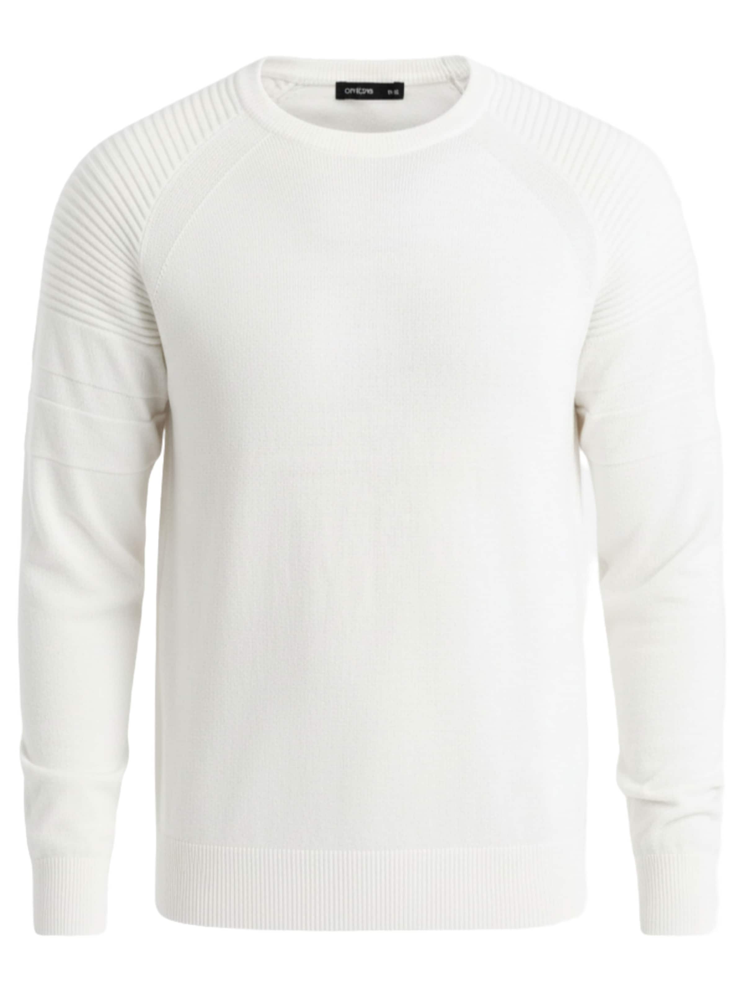 Ombre Pullover 'OM-SWSW-0144' in weiß, Produktansicht