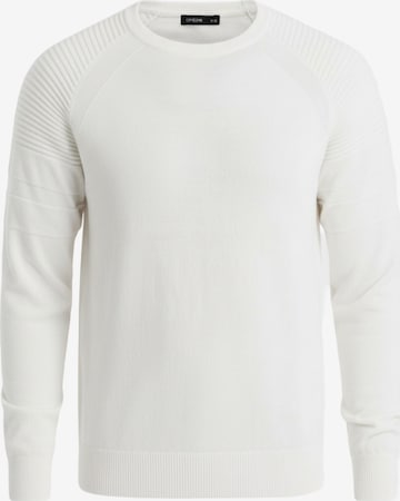 Ombre Trui 'OM-SWSW-0144' in Wit: voorkant