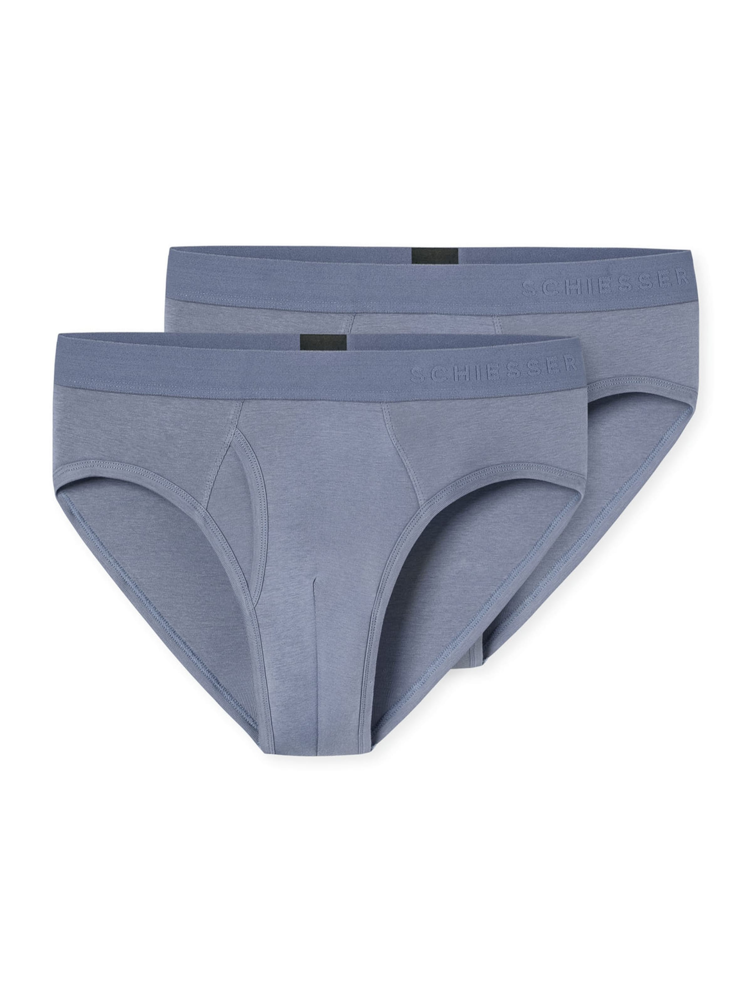 Slip 'Rib Essentials' SCHIESSER en bleu : devant