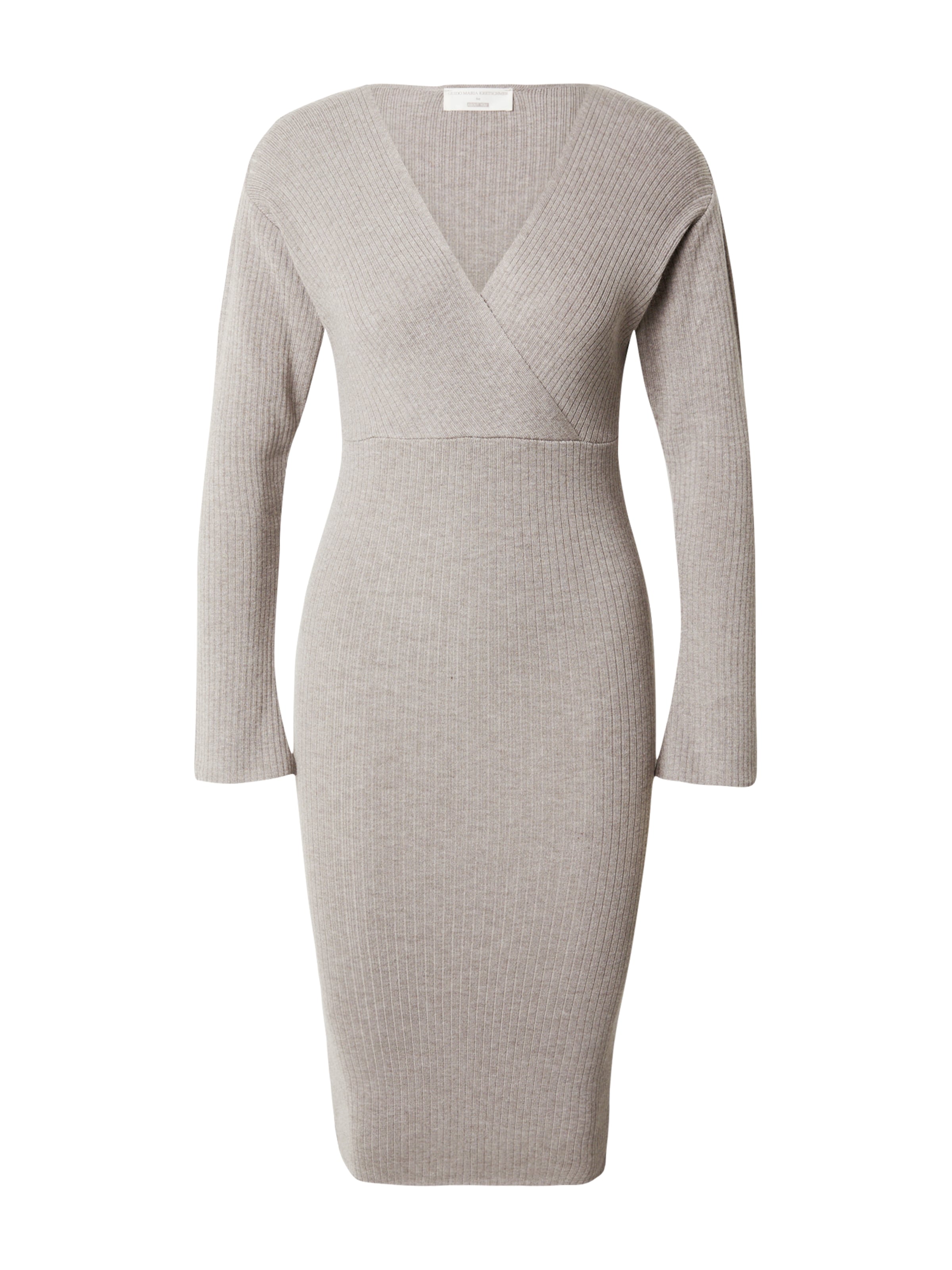 Guido Maria Kretschmer Women - Vestido de punto 'Noelle' en gris: frente