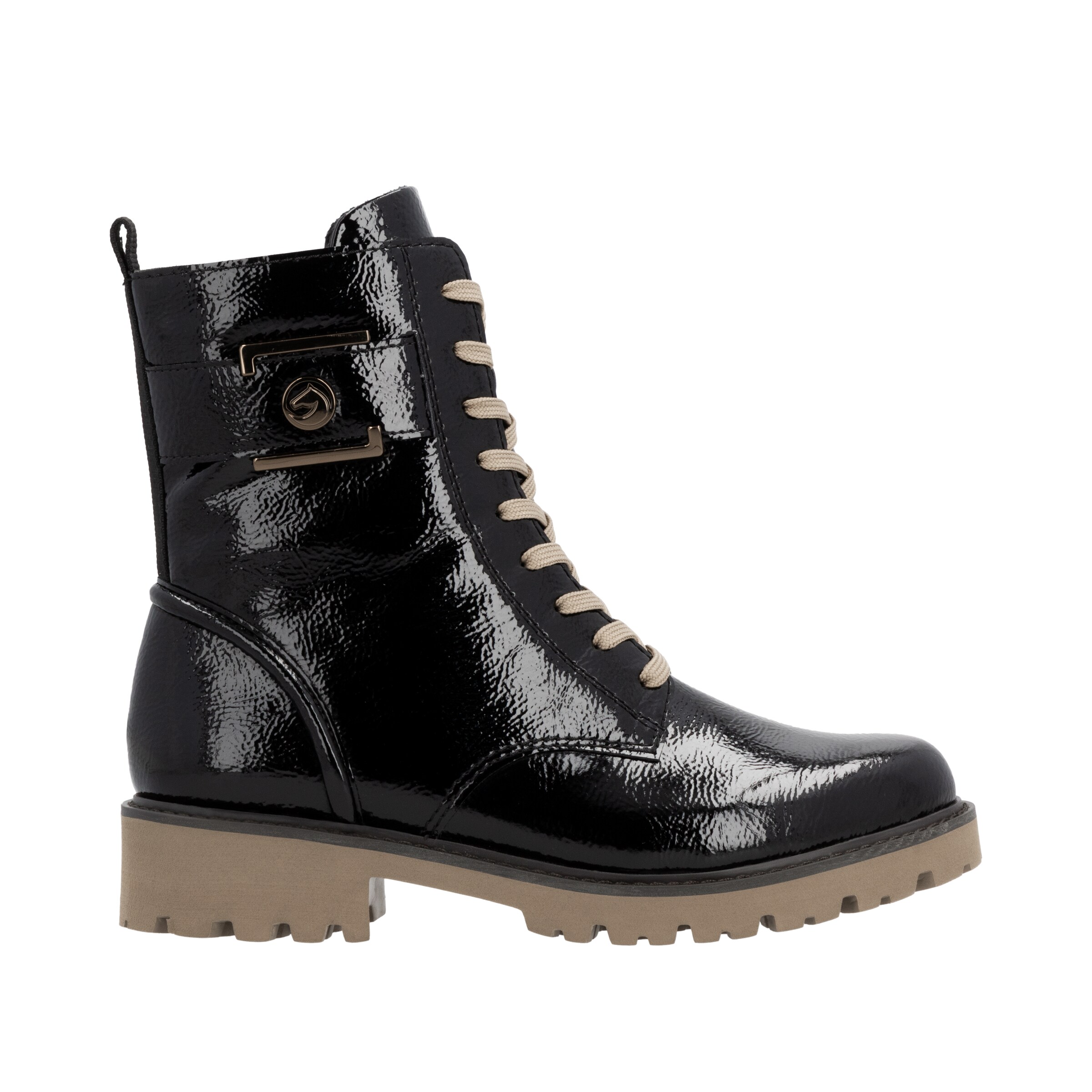 REMONTE Lace-up bootie in Black