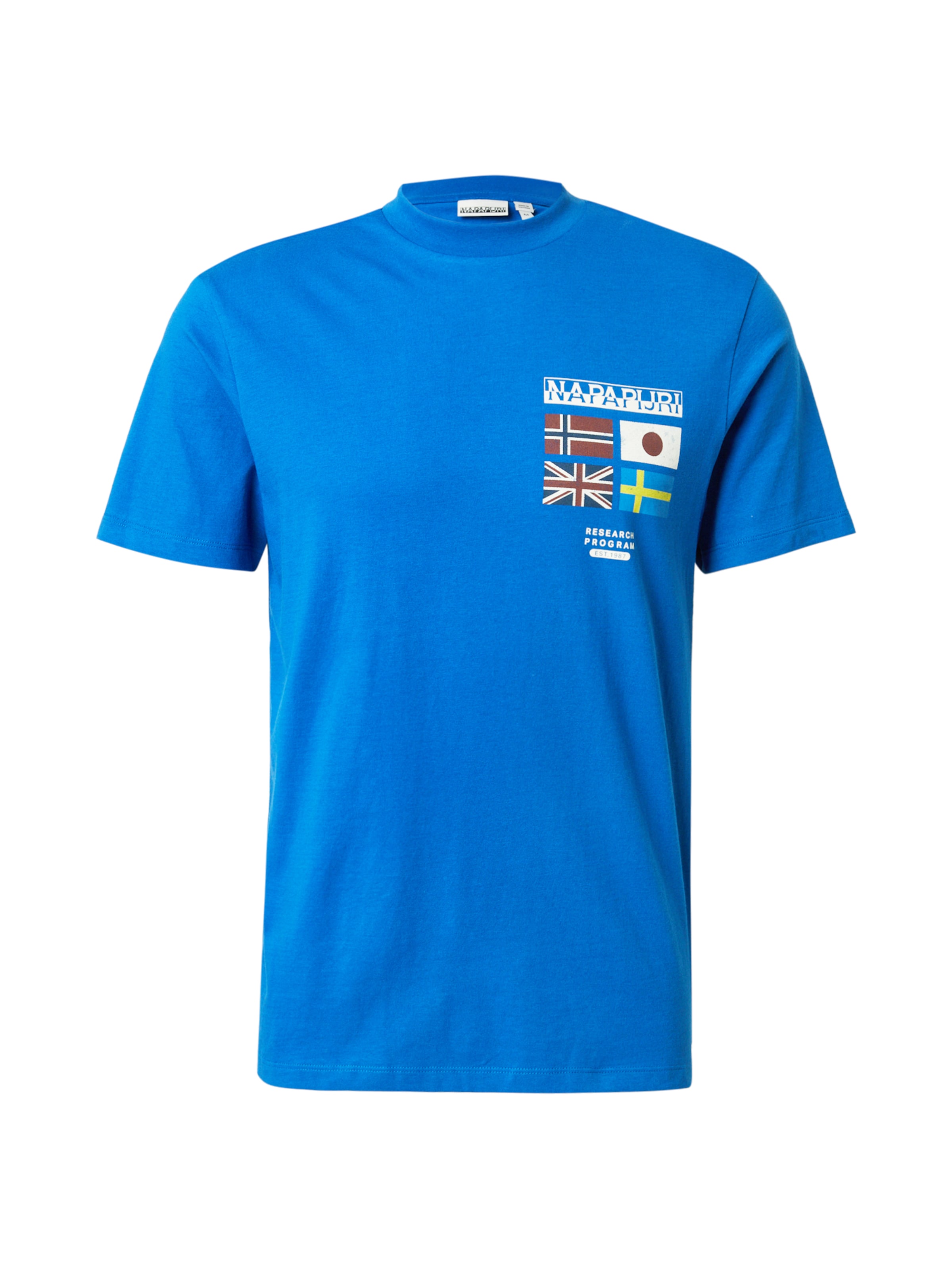 NAPAPIJRI T-shirt 'SERE' i blå: framsida