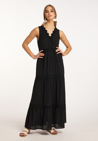 Robe IZIA en noir : devant