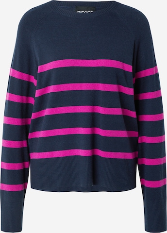 Pull-over 'PCSIA' PIECES en bleu : devant