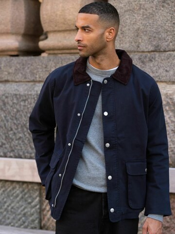 Veste mi-saison ' Twill Jacket ' TEESHOPPEN en bleu