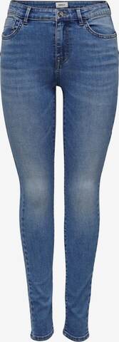 Skinny Jean 'WAUW' ONLY en bleu : devant