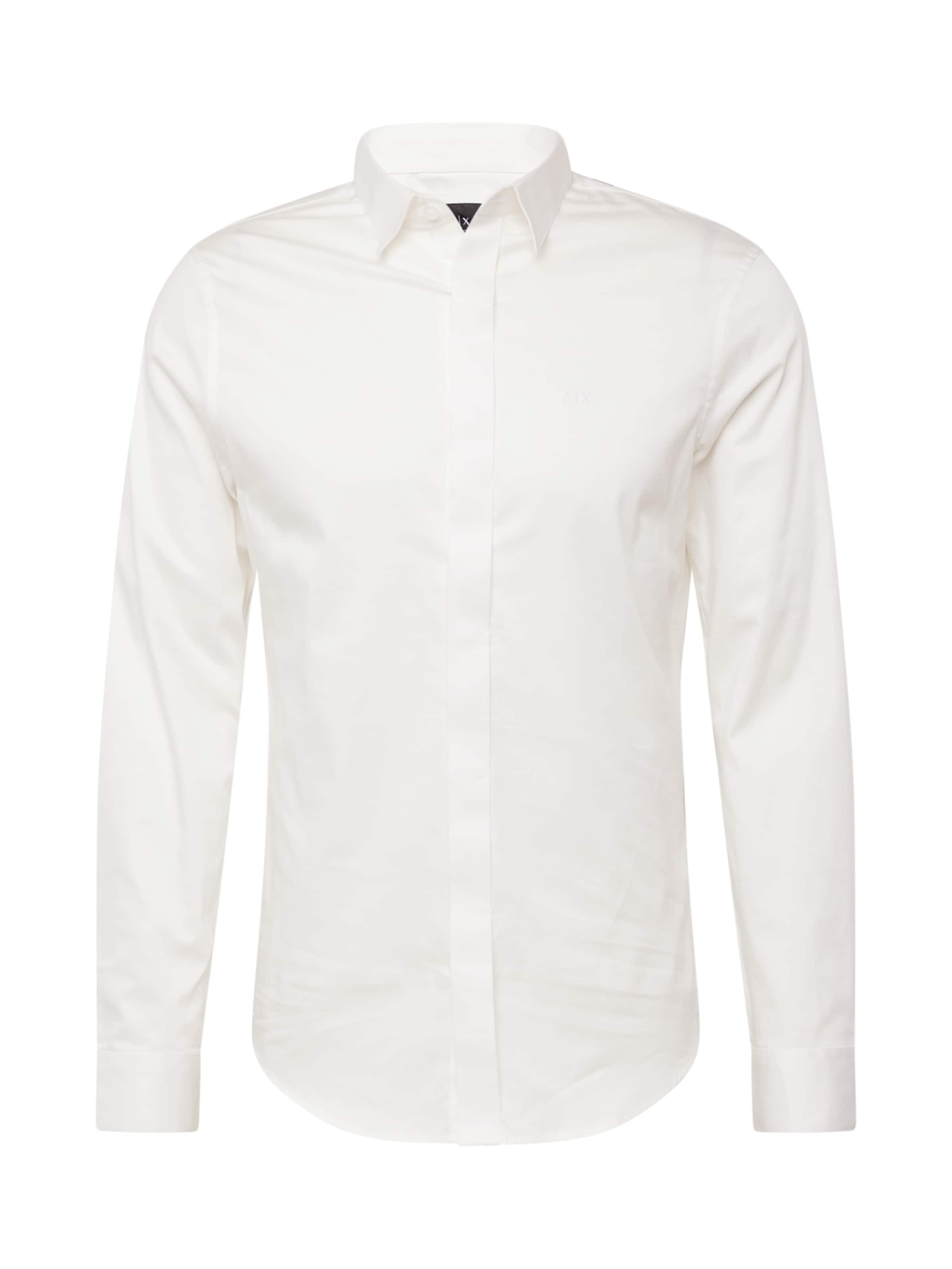 ARMANI EXCHANGE - Ajuste estrecho Camisa '8NZCBD ZN10Z' en blanco: frente