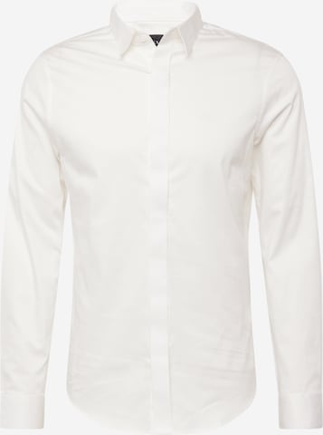 ARMANI EXCHANGE - Regular Fit Camisa '8NZCBD ZN10Z' em branco: frente