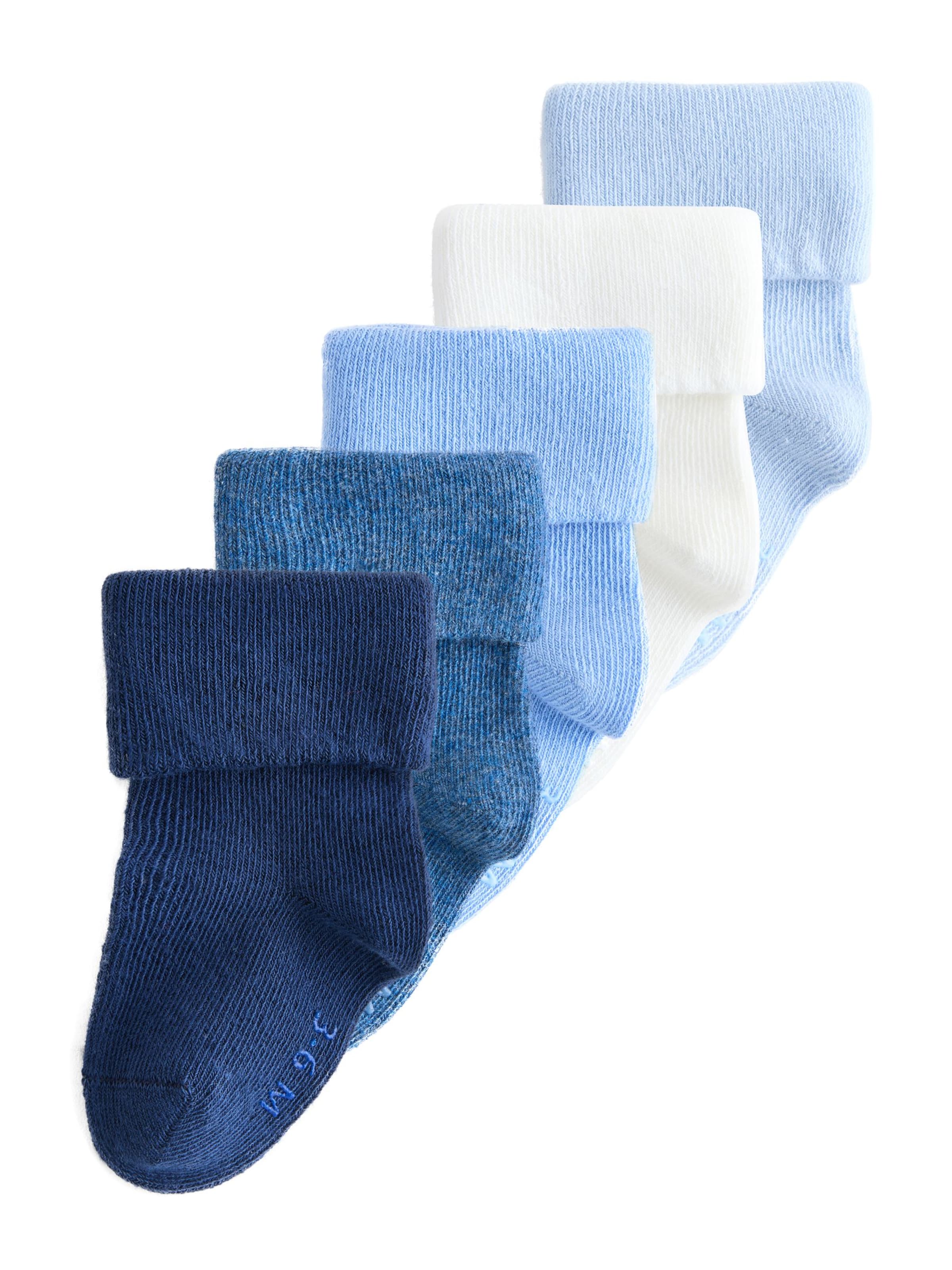 Next Socks in Blue: front