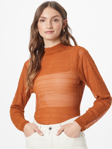 OBJECT Shirt 'Chloe' in Oranje: voorkant