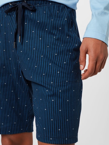 CALIDA Szabványos Pizsama nadrágok - kék