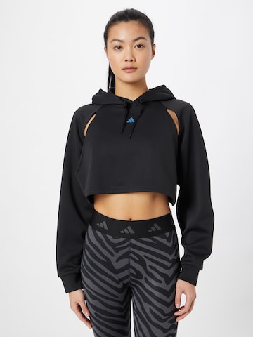 ADIDAS PERFORMANCE Athletic Sweatshirt 'Hiit Aeroready ' in Black: front