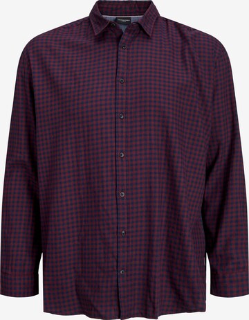 Jack & Jones Plus Regular fit Overhemd 'Gingham' in Lila: voorkant