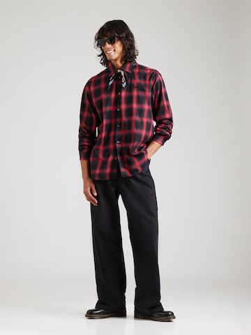 DIESEL Comfort fit Button Up Shirt 'S-SIMPLY' in Black