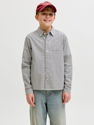 Jack & Jones Junior Comfort Fit Hemd in Grau: Vorderseite