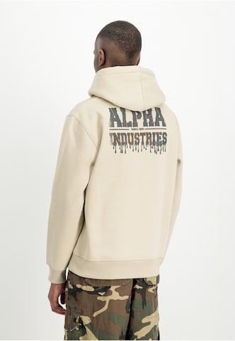 ALPHA INDUSTRIES Mikina - Béžová: predná strana