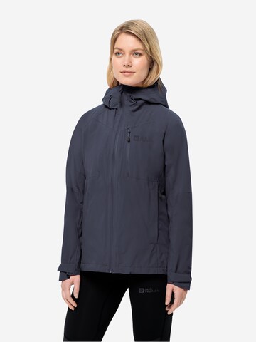 JACK WOLFSKIN Outdoor Jacket 'EAGLE PEAK' in Grey: front