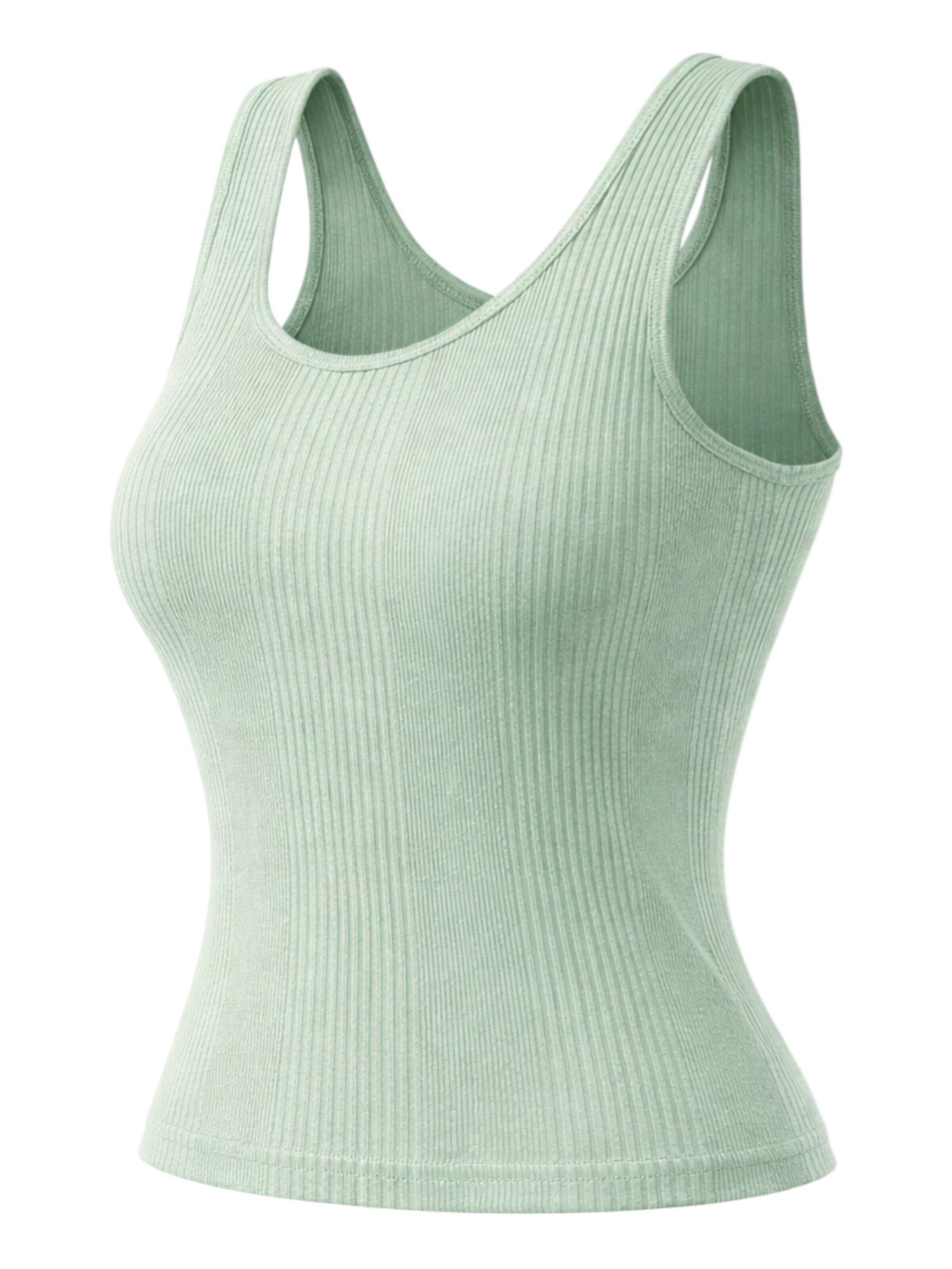 fashionshowcase Top 'RIBBIA' in Groen: voorkant