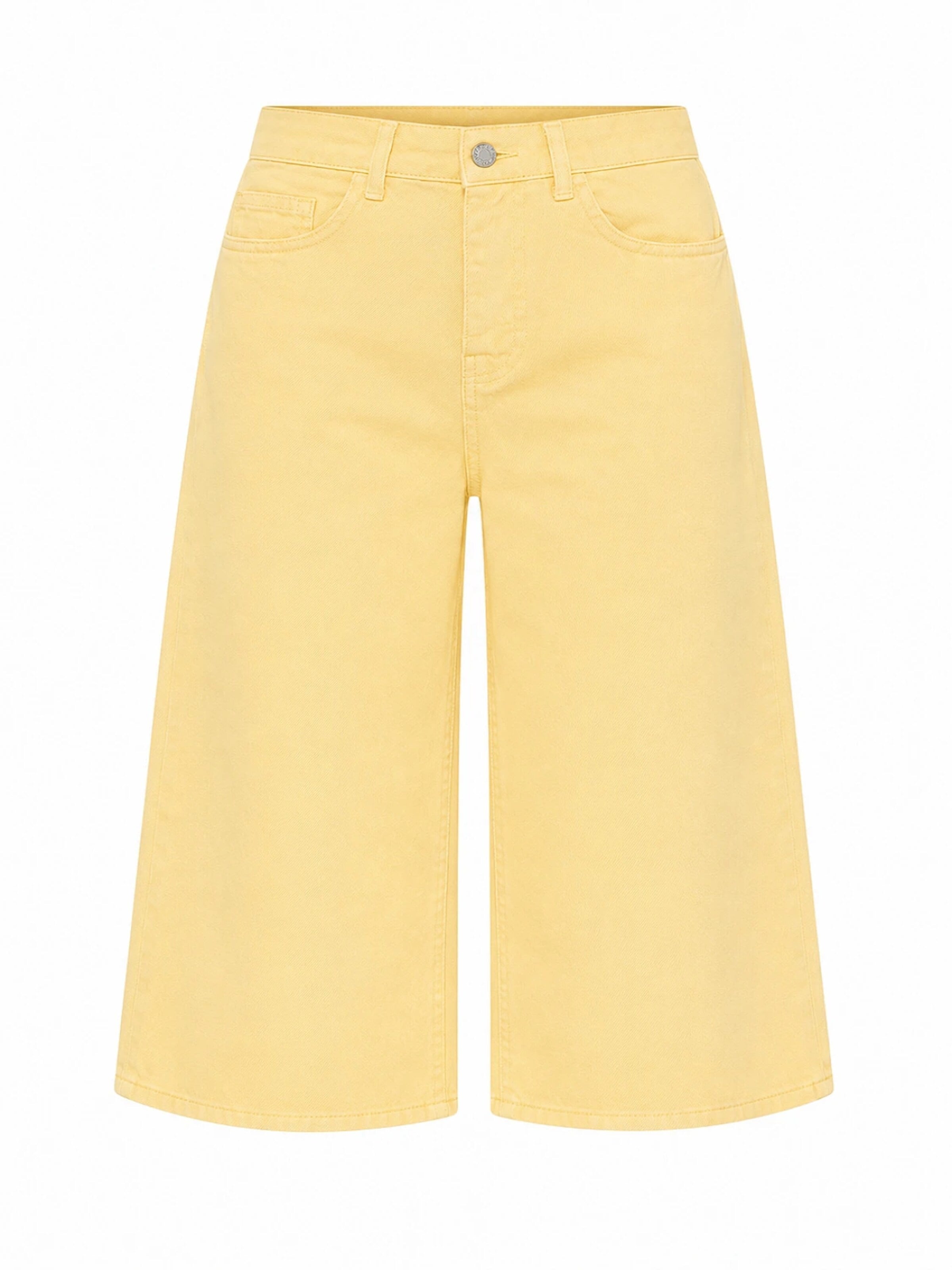 IT'S BASIC Baggy Jeans 'BAGGY BERMUDA SHORT' in Yellow