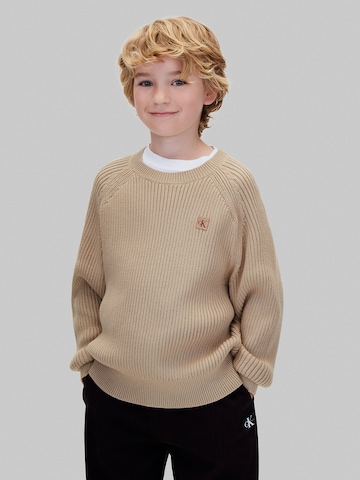 Calvin Klein Jeans Pullover in Beige