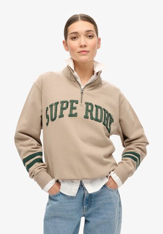 Superdry Sweatshirt 'Athletic Essentials' in Grey: front