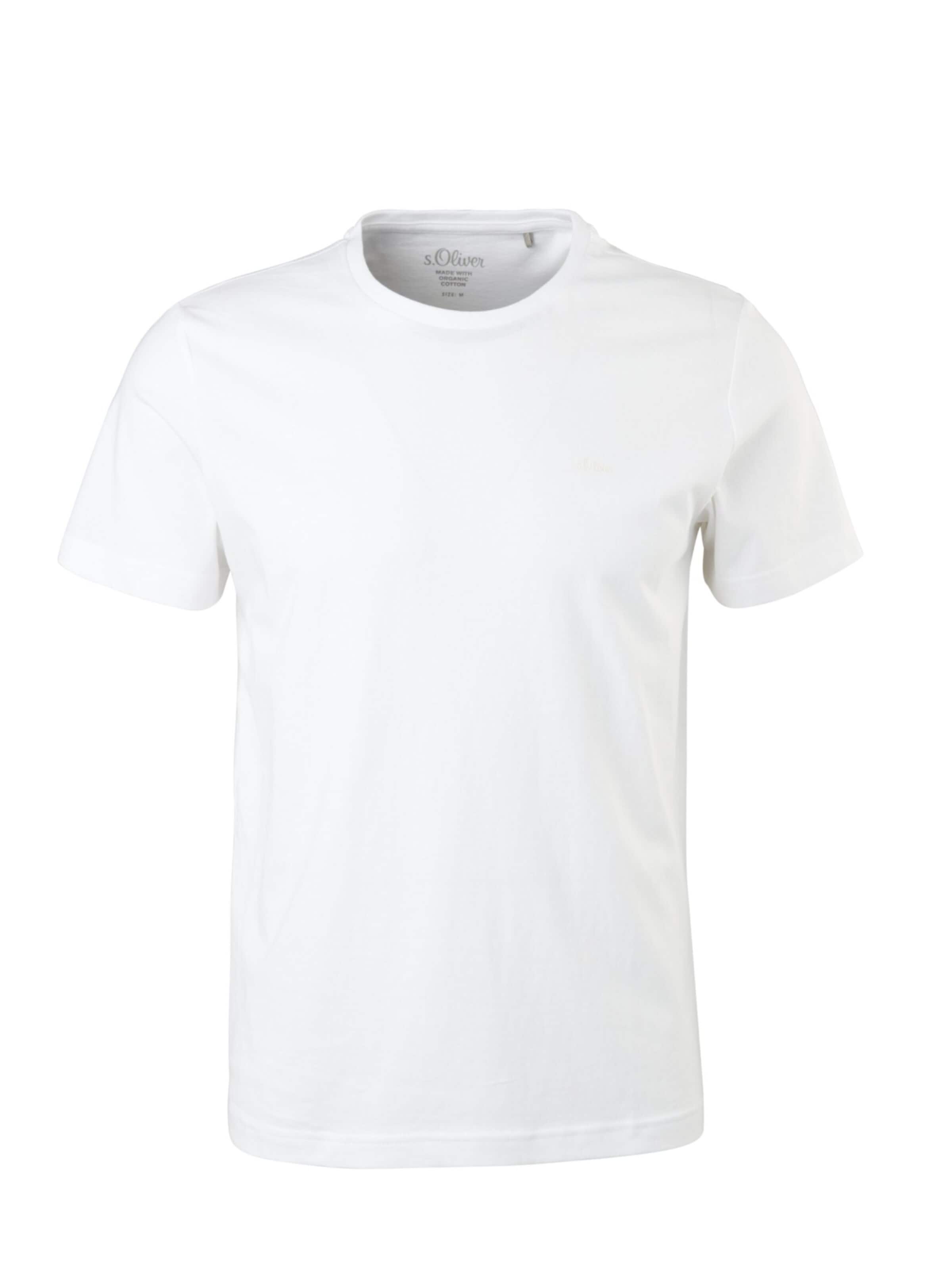 s.Oliver Shirt 's.Oliver - T-shirt' in S in de kleur Wit, Productweergave