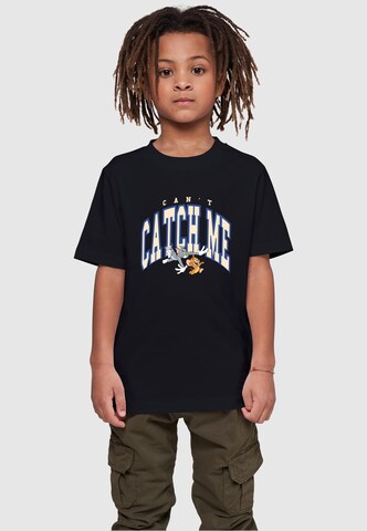 ABSOLUTE CULT Shirt 'Tom and Jerry - Can't Catch' in Black: front