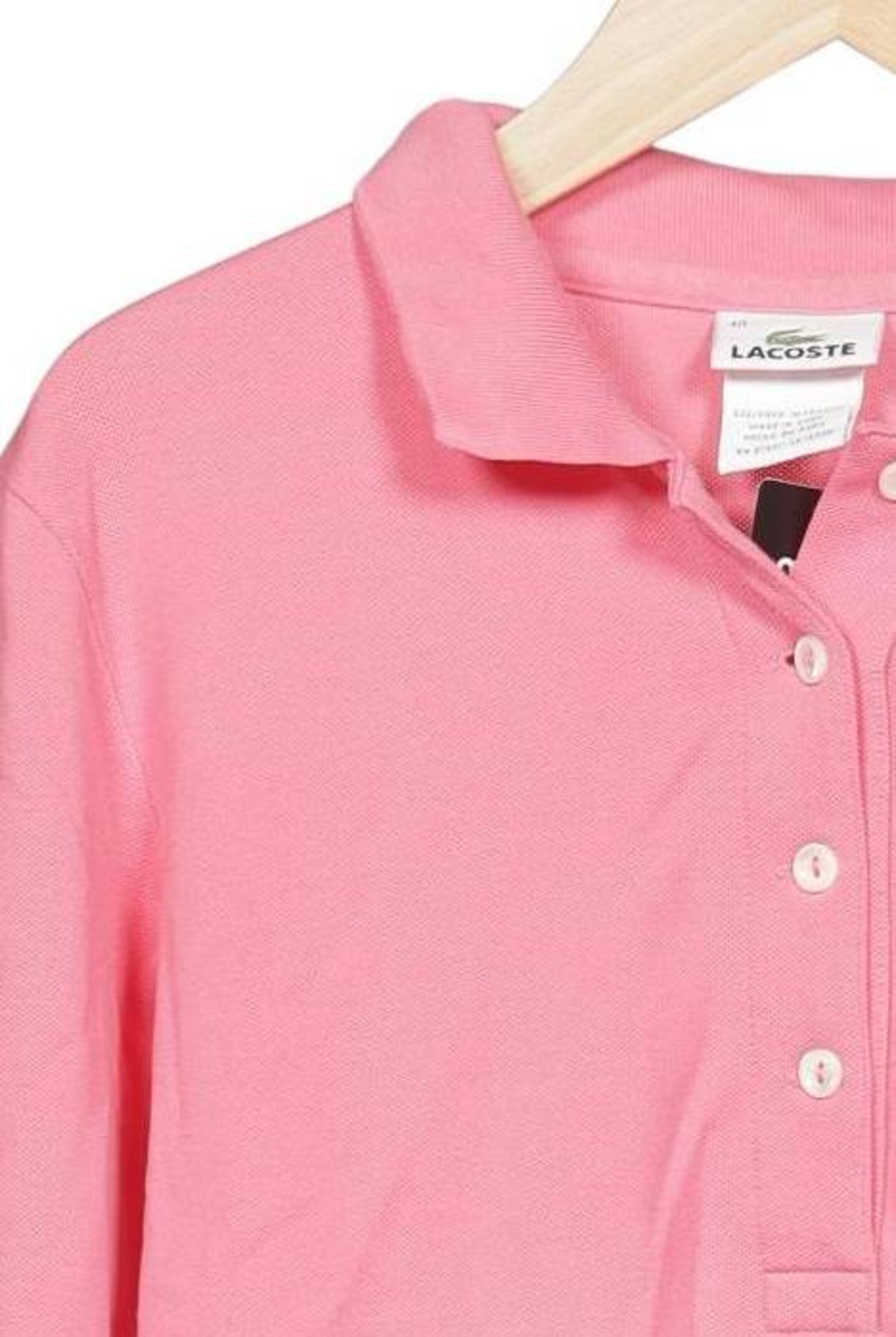LACOSTE Langarmshirt M in Pink