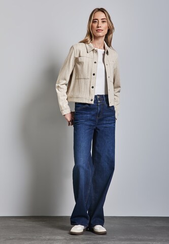STREET ONE Gestreifte Jacke in Beige