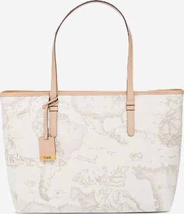 Borsa a spalla 'CD007' di Alviero Martini in beige: frontale