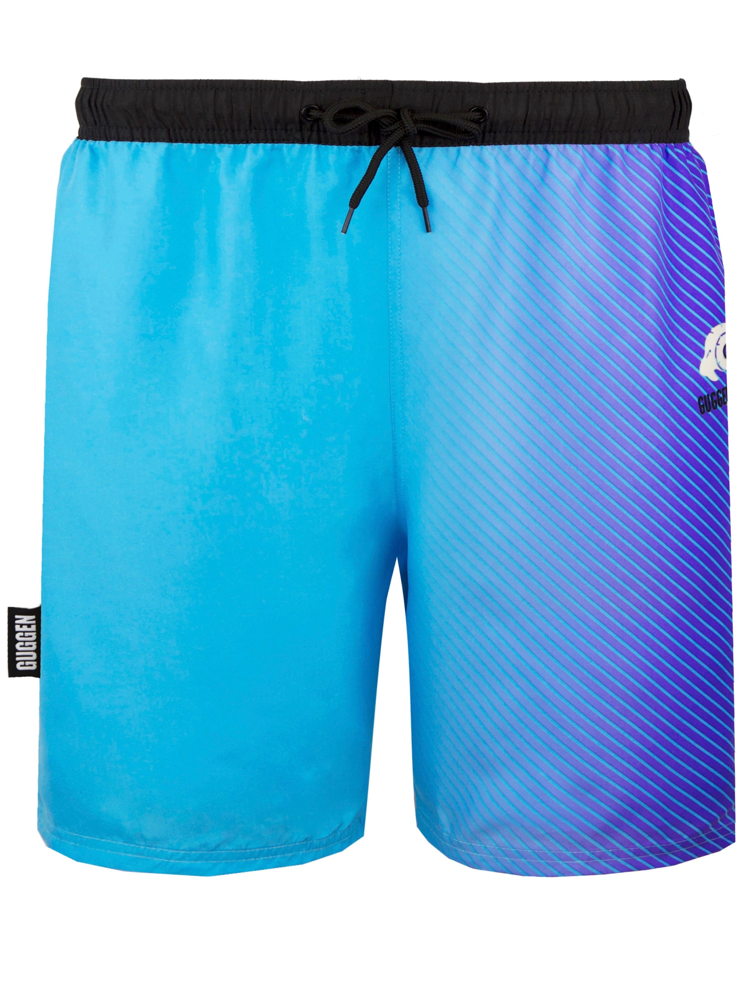Guggen Mountain Swimming shorts 'Boardshorts B12' in Blue: front