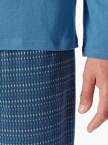 SCHIESSER Pyjama lang 'Casual Essentials'‌ in Blau