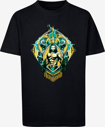 ABSOLUTE CULT Shirt 'Aquaman - The Trench' in Zwart: voorkant