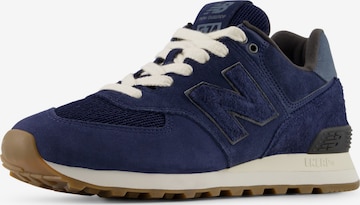 Baskets basses '574' new balance en bleu : devant