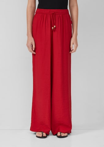s.Oliver Wide Leg Hose in Rot