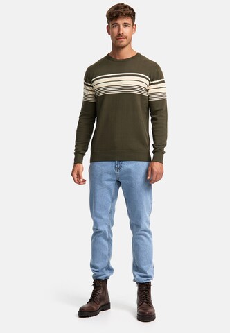 INDICODE JEANS Trui 'League' in Groen