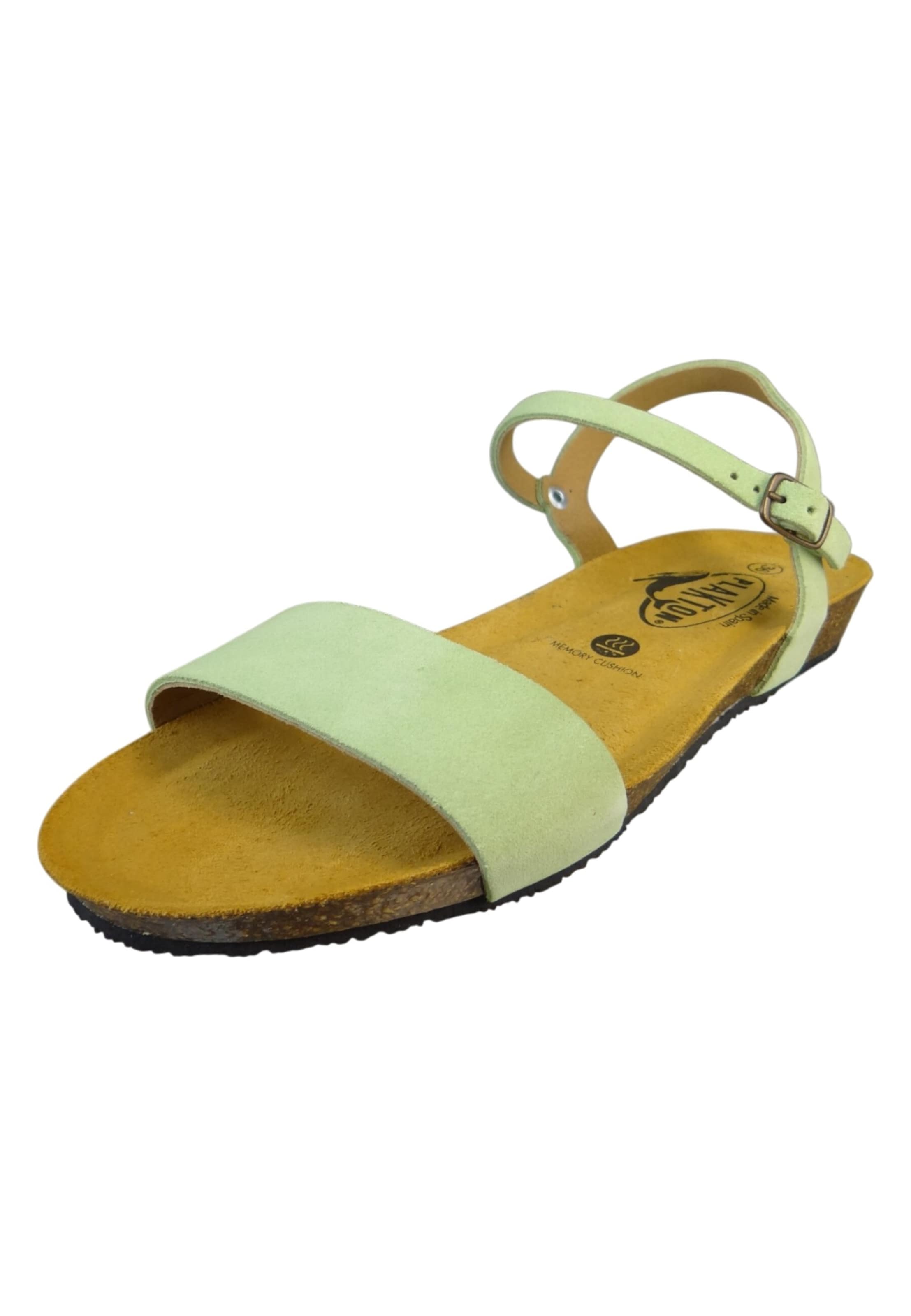 Plakton Sandals in Green: front