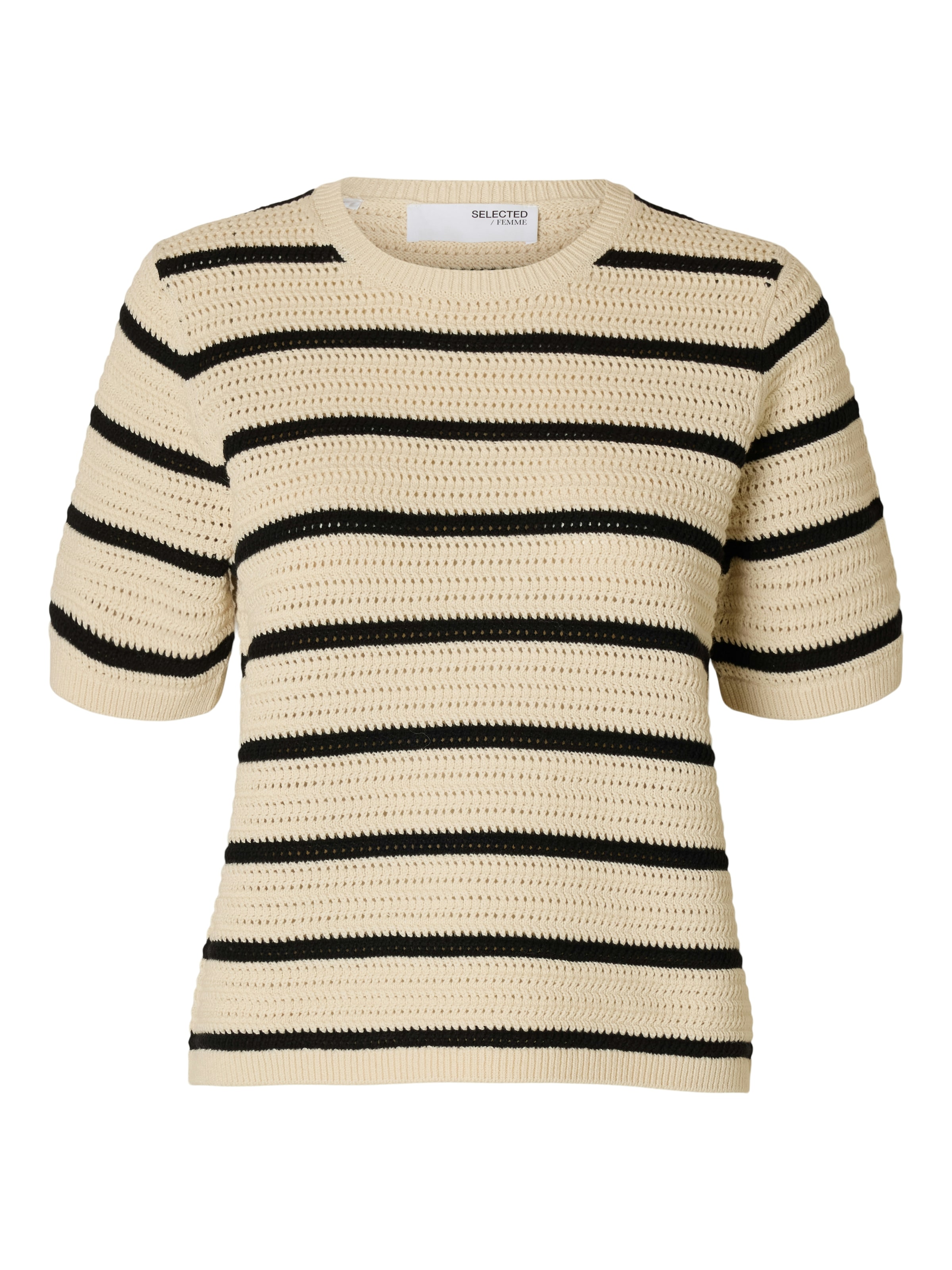 Pull-over 'SLFVINNA' SELECTED en beige : devant