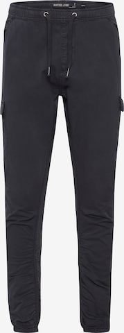 INDICODE JEANS Cargo Pants in Black: front