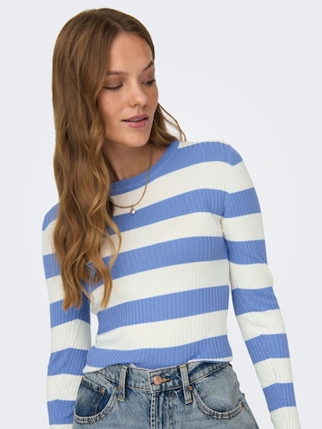 JDY Sweater 'PLUM' in Blue
