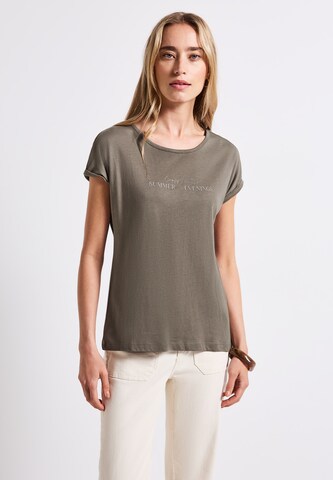 STREET ONE Shirt in Brown: front