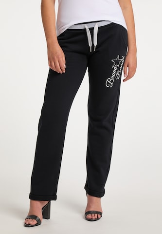 BRUNO BANANI Regular Pants 'Powell' in Black: front